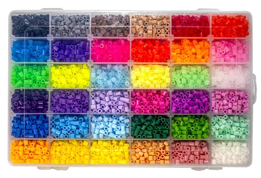 Koraliki do prasowania 11000 szt MIX + ŚWIECĄCE W CIEMNOŚCI