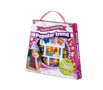 Zestaw drewnianych koralików bransoletki kwiatki