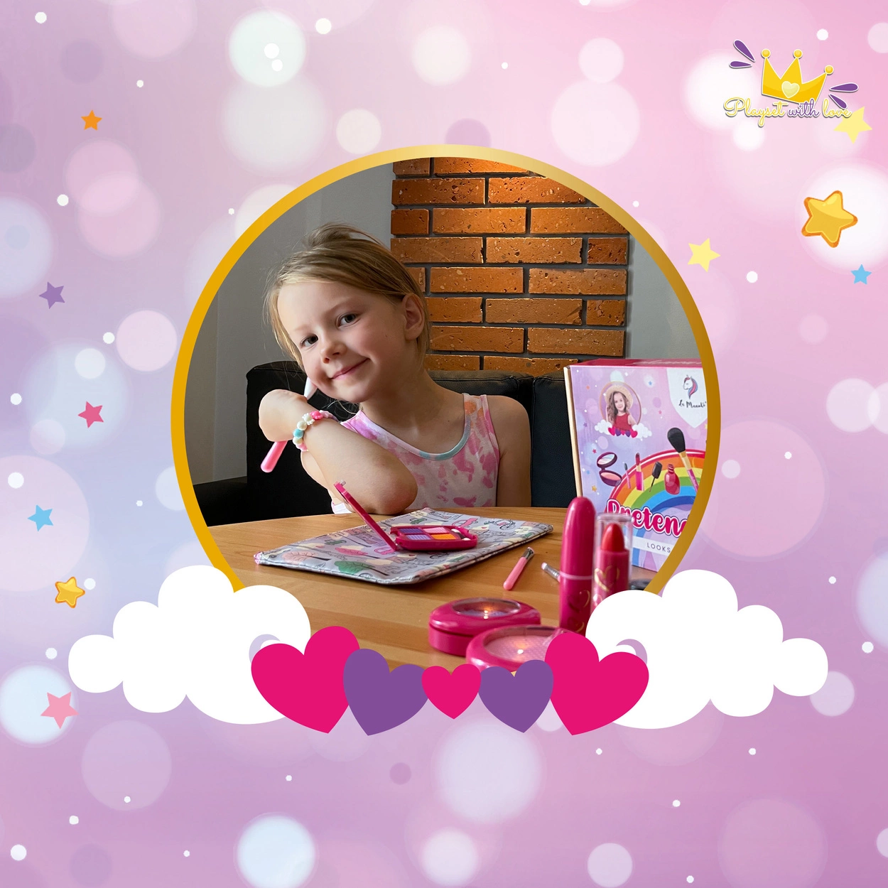 Kosmetyki dla dziewczynki - zestaw Paris