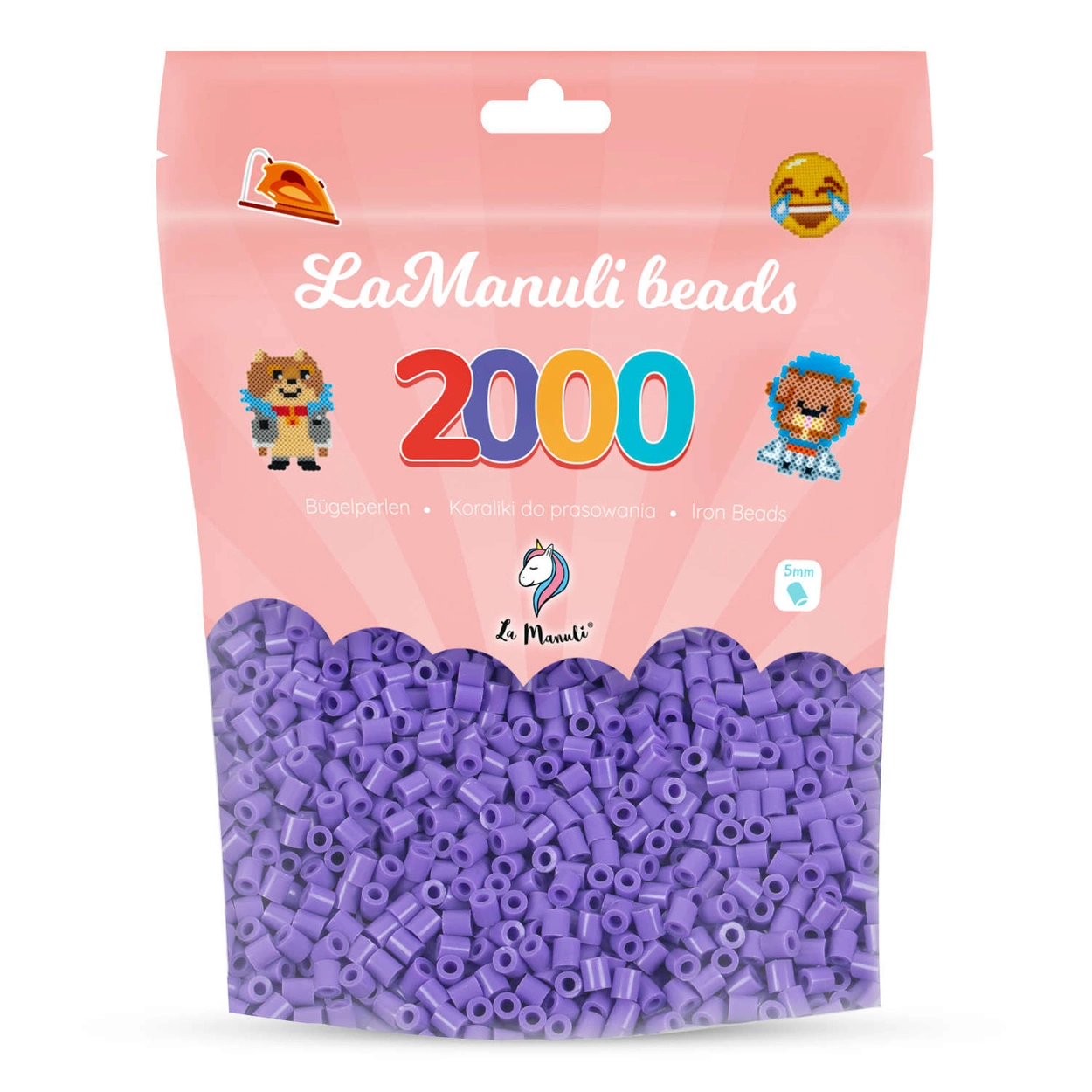 Koraliki do prasowania 2000 FIOLETOWE (LA.W24)