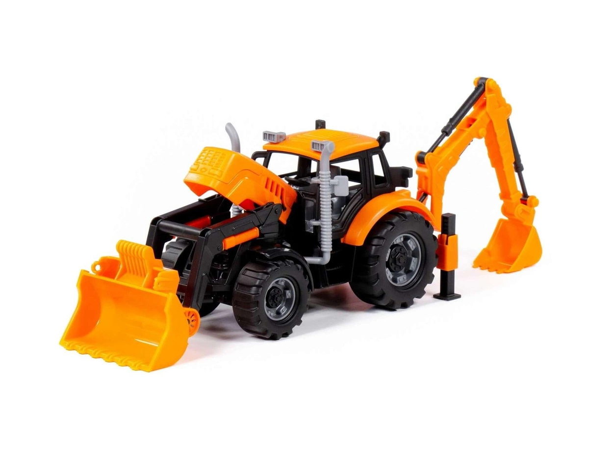 Koparka Ładowarka Inercyjna Progress Polesie Zabawka Budowlana dla Dzieci