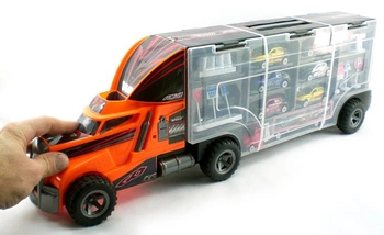 Tir Ciężarówka Laweta Auta 6 RESORAKÓW + WYRZUTNIA