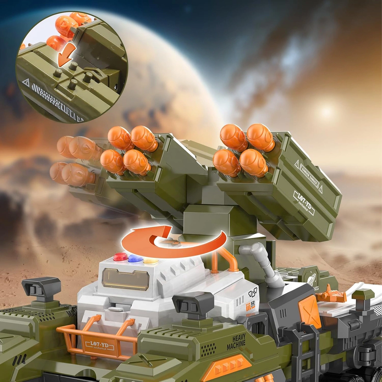 Interaktywny Czołg Grzmot z resorakami