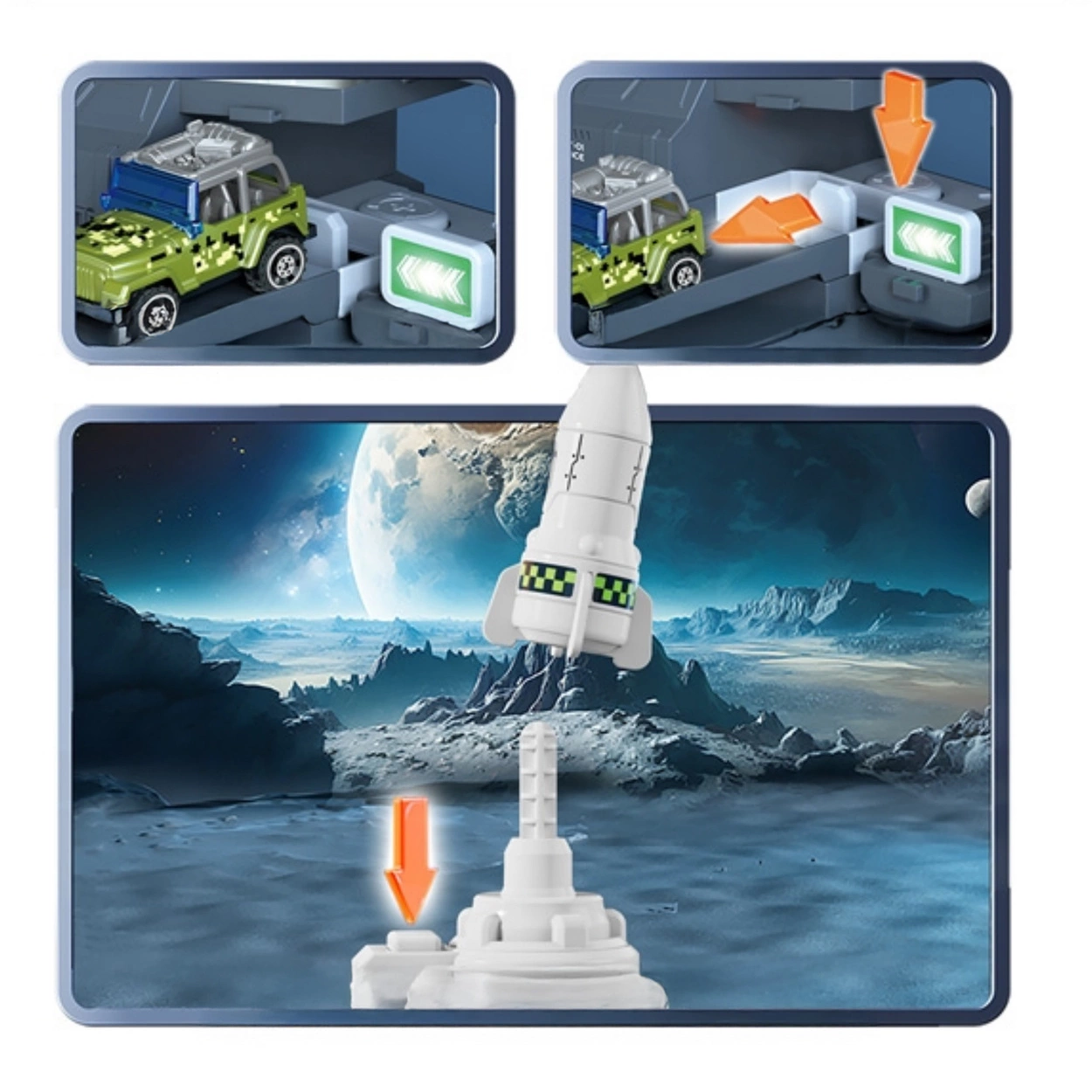 Interaktywny Galaktyczny Transporter 2w1 Stacja Badawcza z Akcesoriami