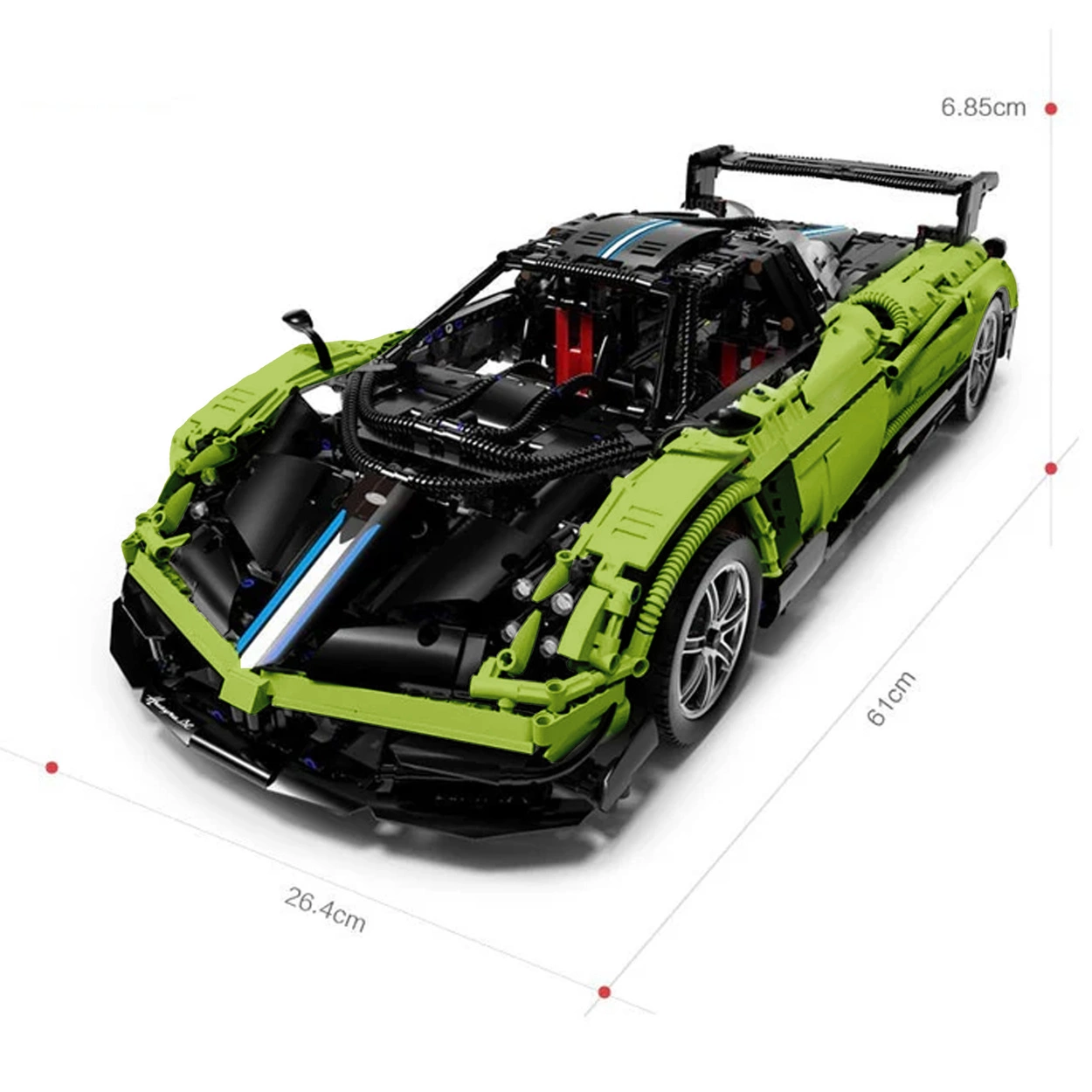 Klocki Konstrukcyjne Rastar Zdalnie Sterowane Pagani Huayra BC Zielony