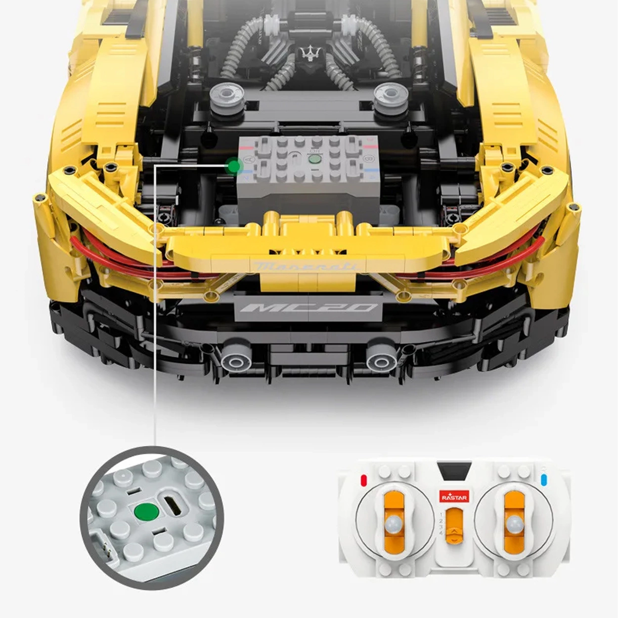 Maserati MC20 RASTAR 93500 Bricks 1:8 Zdalnie Sterowany