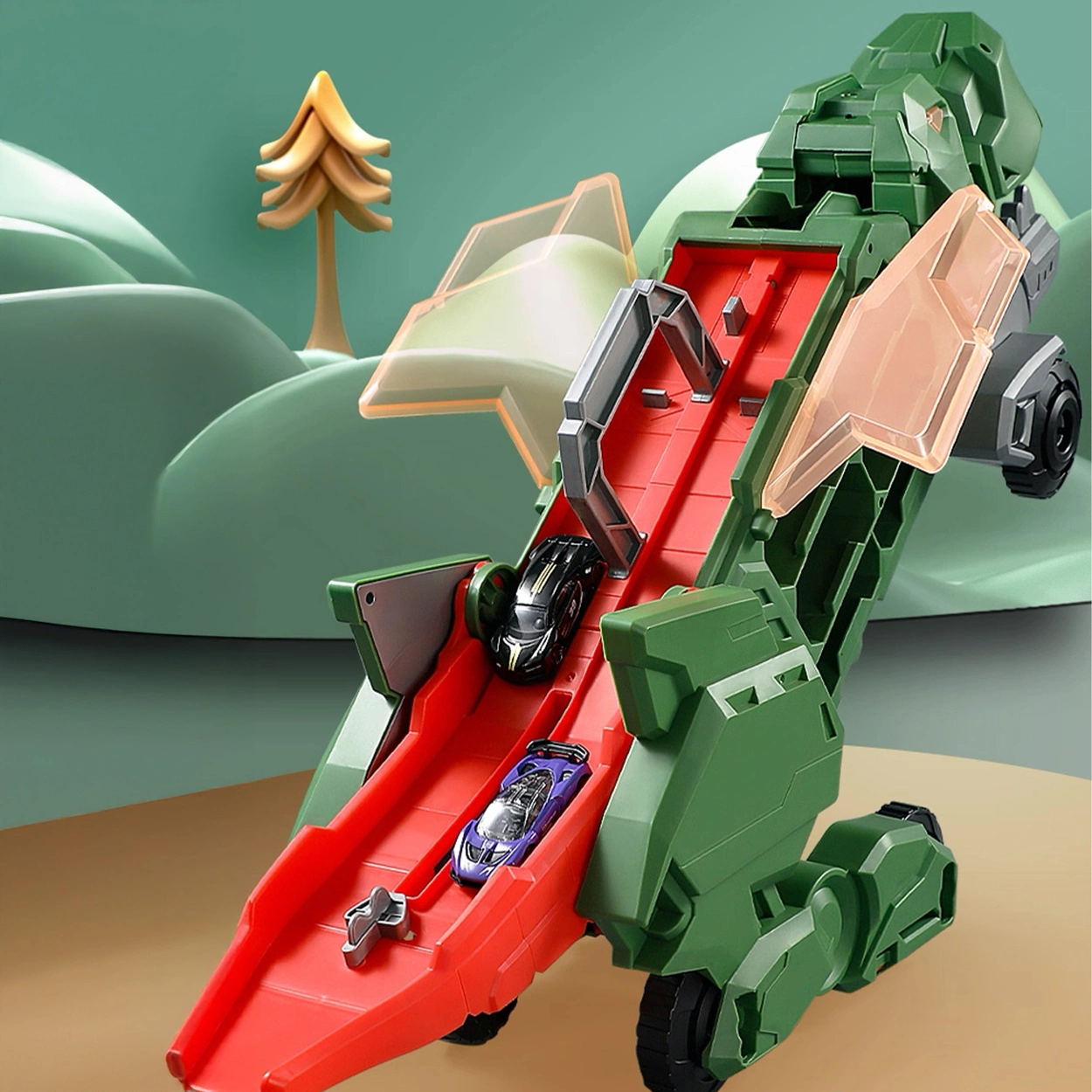 Mega Ciężarówka Dinozaur 2w1 XXL