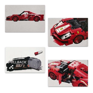 Klocki Technic ala Auto Ferrari Enzo Z NAPĘDEM