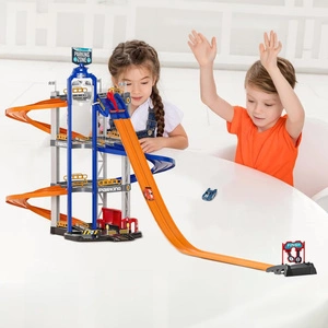 Wielopoziomowy Parking Tor Wyścigowy dla Dzieci Podwójny Tor 8 Samochodów