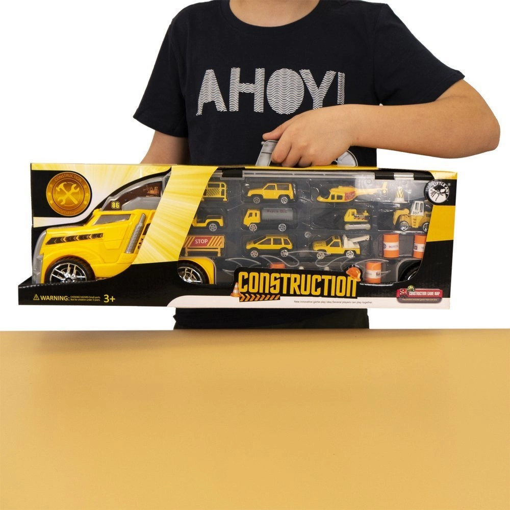 Transporter Ciężarówka Z Resorakami Laweta + WYRZUTNIA