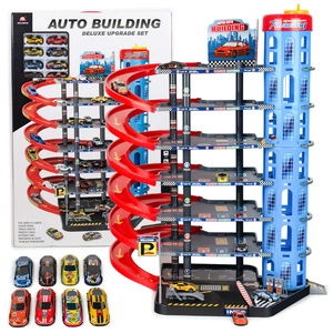 Wielopoziomowy Parking Samochodowy z WINDĄ Garaż na Autka Resoraki 92818