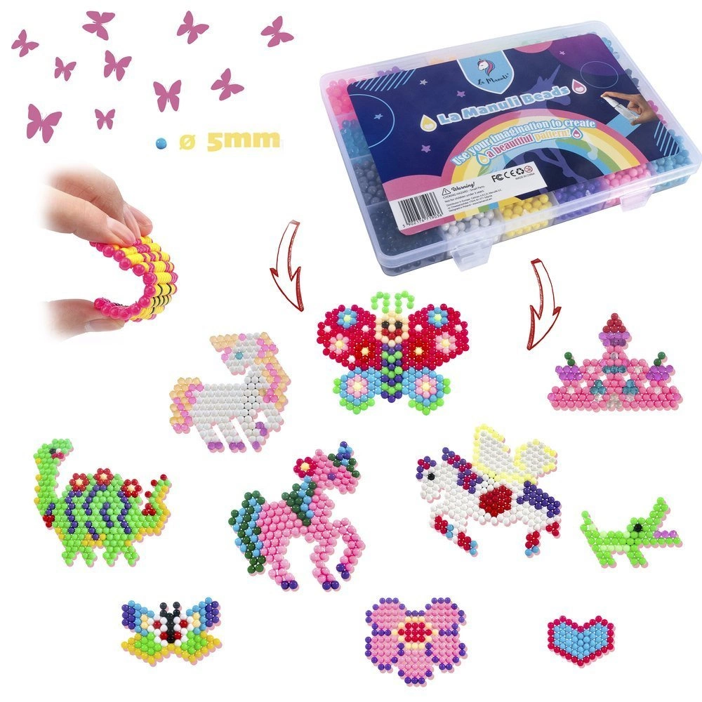 Koraliki wodne La Manuli 3300 sztuk 24 KOLORY