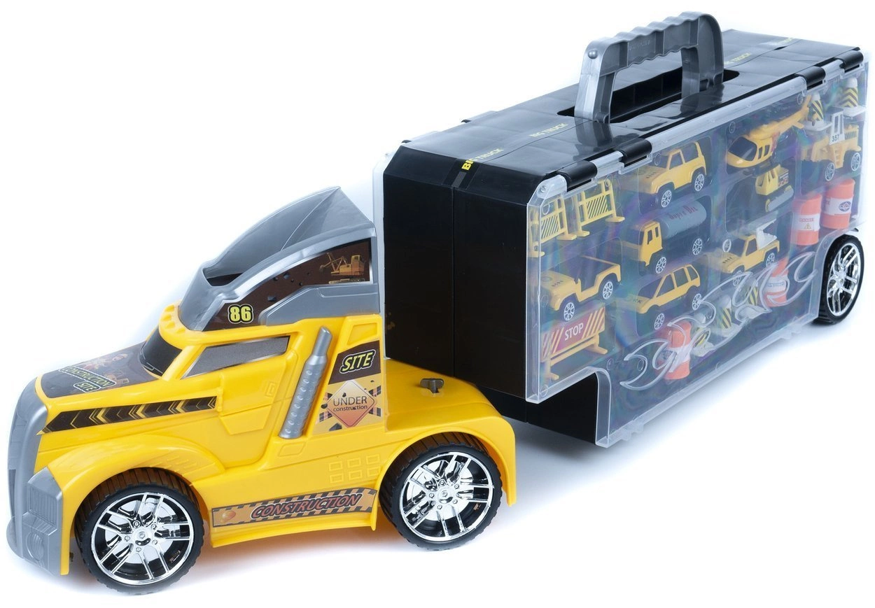 Transporter Ciężarówka Z Resorakami Laweta + WYRZUTNIA