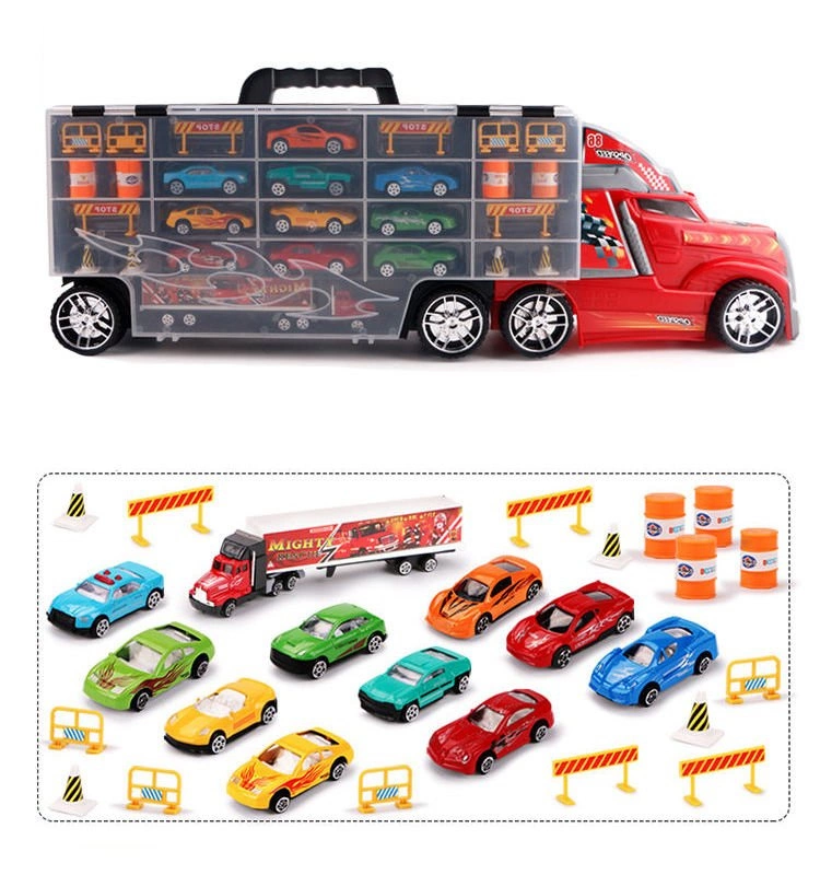 Ciężarówka Laweta Auta 10 RESORAKÓW + WYRZUTNIA