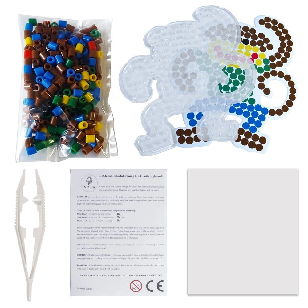 Koraliki do prasowania Szablon MAŁPKA