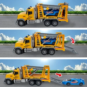 Ciężarówka Holownicza z EFEKTAMI i NAPĘDEM Laweta Pomoc Drogowa z Autem