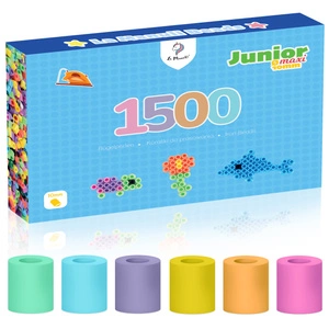 Koraliki do prasowania 1500 szt Junior Maxi Pastelowe