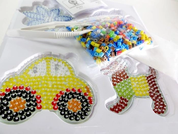 Zestaw koralików do prasowania 1000 sztuk 4 wzory