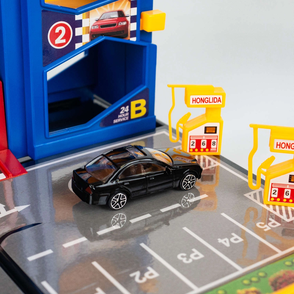 Wielopoziomowy Parking Samochodowy z WINDĄ Garaż na autka 92126