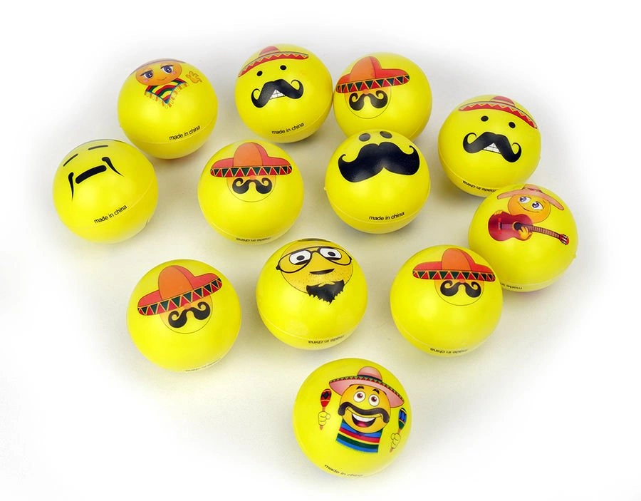 PIŁKI PIŁECZKI ANTYSTRESOWE MIĘKKIE SMILE BUŹKA