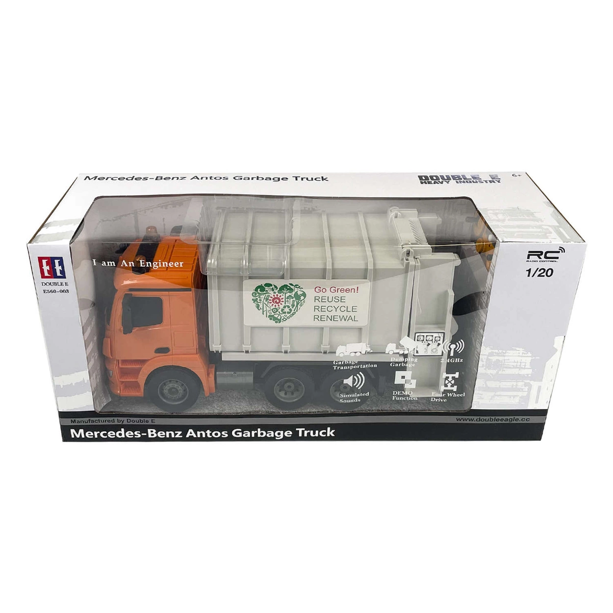 Śmieciarka Zdalnie Sterowana Mercedes Benz Antos