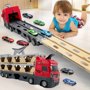 Ciężarówka Katapultowa Transporter Laweta 207cm + 6 Resoraków