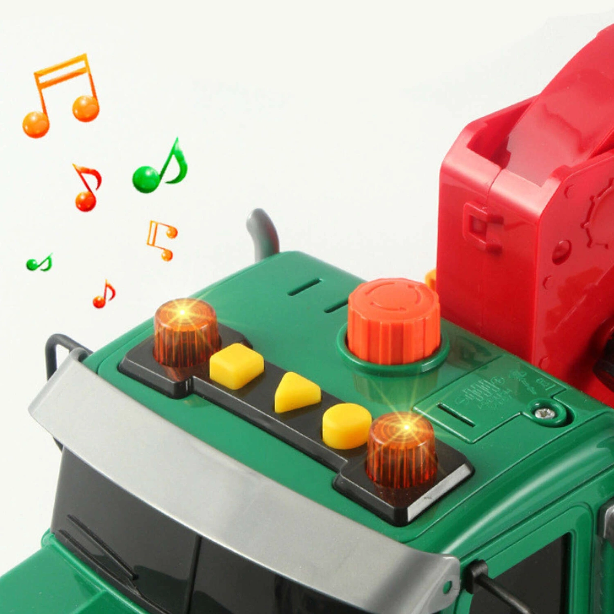 Auto Śmieciarka Duża Ciężarówka z Efektami do segregowania odpadów 1:12