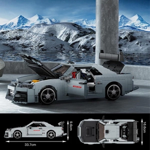 Nissan Skyline GT-R R34 – Klockowy Drift King – 1471 Elementów