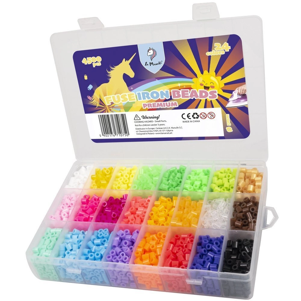 Koraliki do prasowania 4500 szt JASNE Kolory