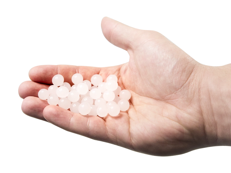 Kulki wodne, żelowe La Manuli - białe, perłowe