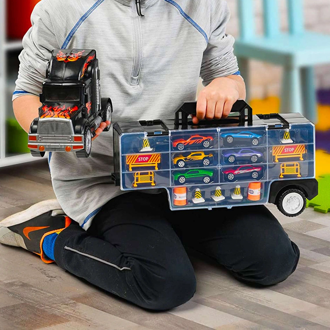 Ciężarówka Na Resoraki 6 Autek Oryginalne Pudełko na Resoraki