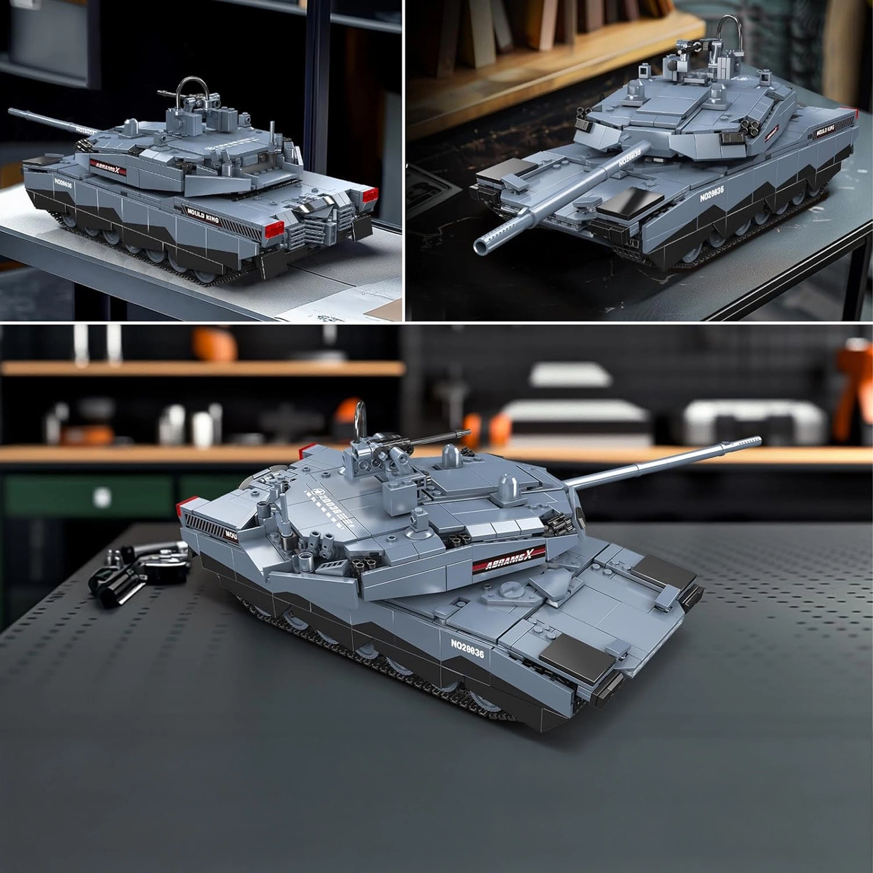 Czołg Abrams RC Zdalnie Sterowany Model 1192 Klocki