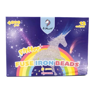 OUTLET Zniszczone opakowanie Koraliki Brokatowe 12 Kolorów