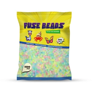 Koraliki do prasowania ŚWIECĄCE W CIEMNOŚCI 1500 szt Benny Beads