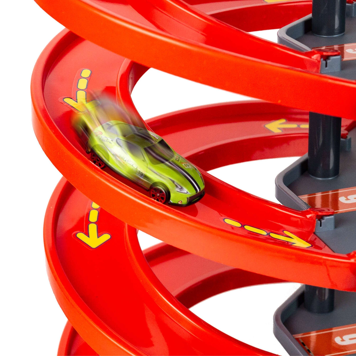 Garaż Wielopoziomowy XXXL 6 Piętrowy Parking na Resoraki 10 Autek Metalowych 92822