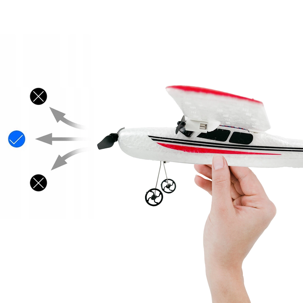 Samolot na pilota piankowy Cessna 182 RC FX-801