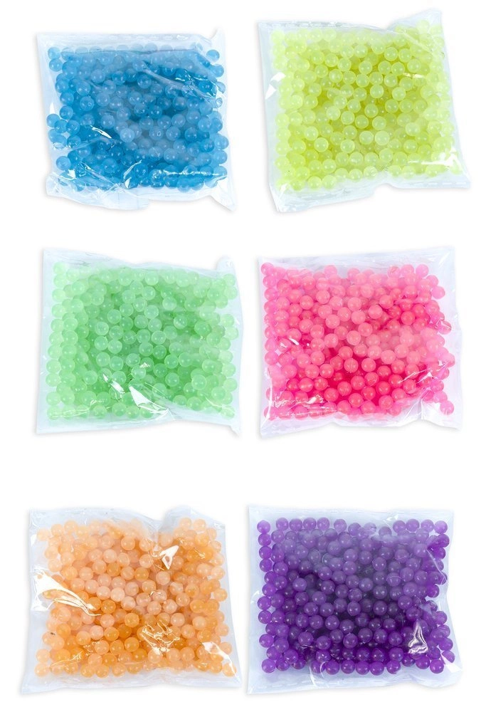 Koraliki wodne - zestaw uzupełniający ŚWIECĄCE