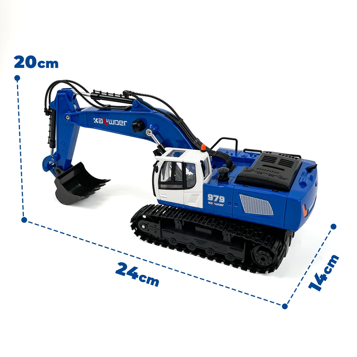 Zdalnie Sterowana Koparka RC Kaliwoer 1:18