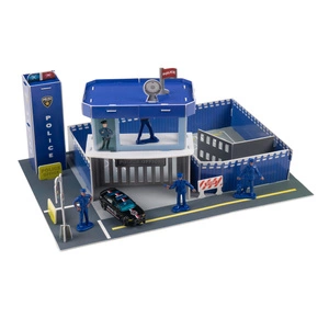 Komisariat Policja Puzzle 3D dla Dzieci z Resorakiem Trójwymiarowa Układanka