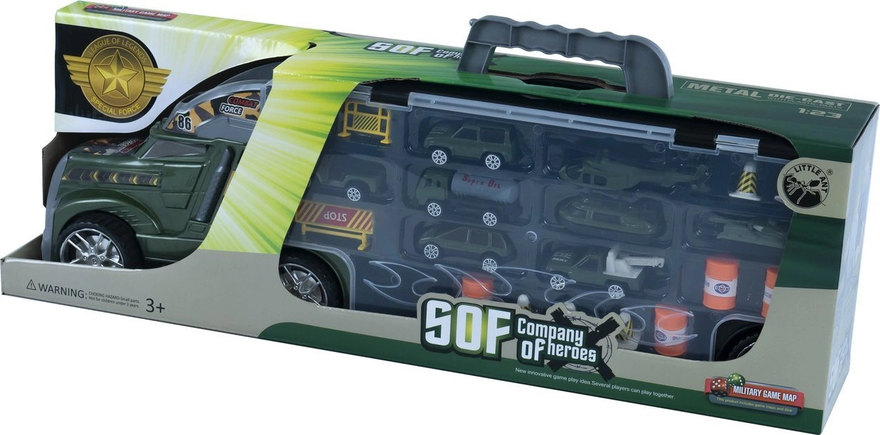 Wojskowa Laweta na resoraki + WYRZUTNIA