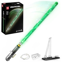 Zielony Miecz Świetlny – Świecący Model Kolekcjonerski z 1089 Elementów