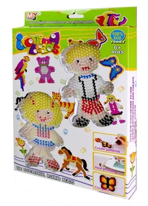 Koraliki do prasowania + 2 szablony dzieci pinceta