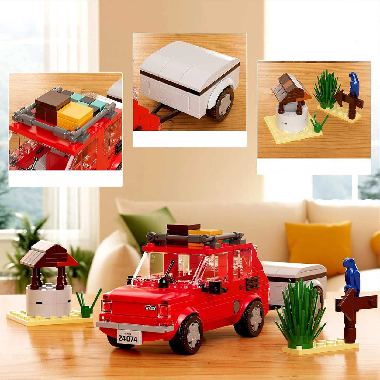 Fiat 126P Maluch z Przyczepką Skala 1:24