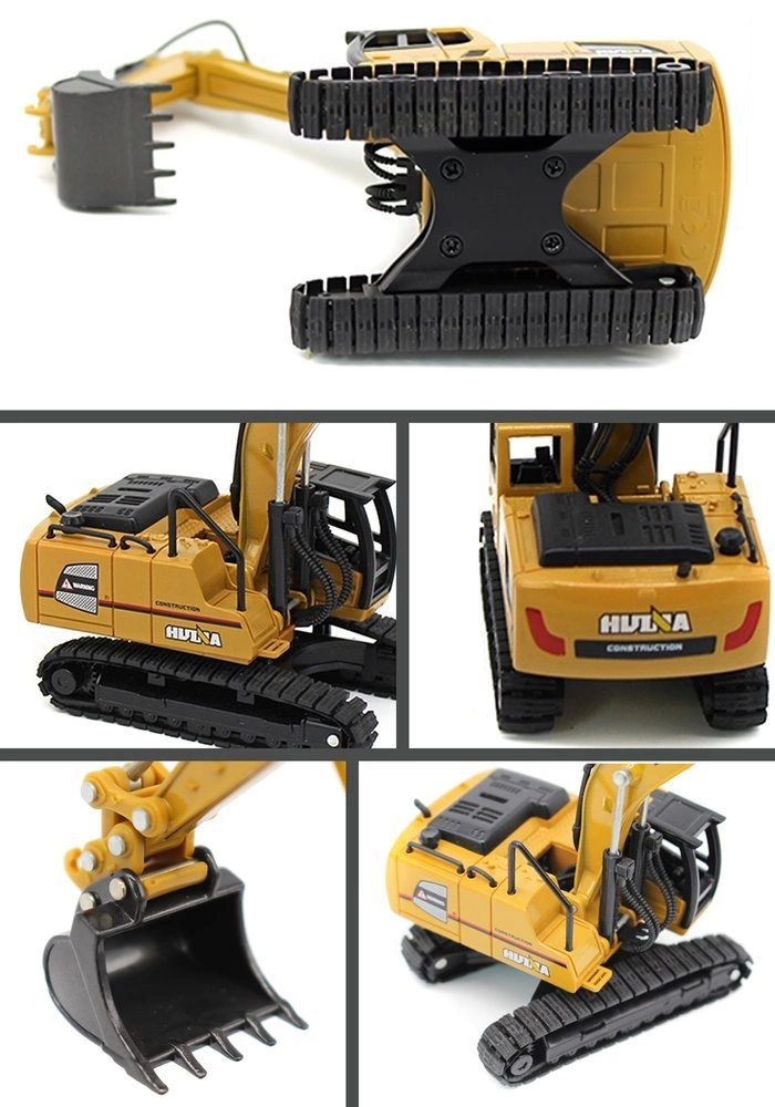 KOPARKA GĄSIENICOWA RUCHOMA MODEL Z METALU 1/60