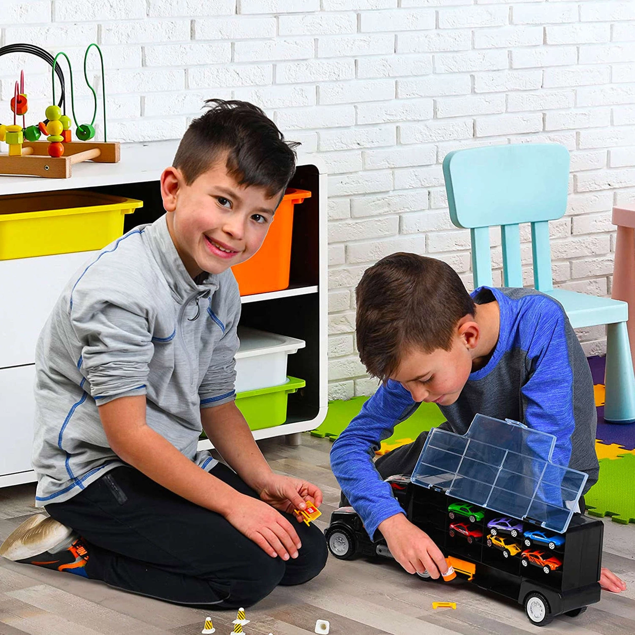 Ciężarówka Na Resoraki 6 Autek Oryginalne Pudełko na Resoraki