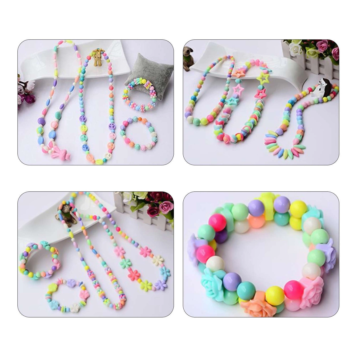 Koraliki do robienia Biżuterii Bransoletek Serce