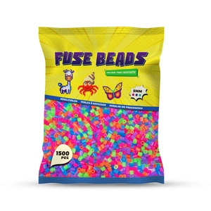 Koraliki do prasowania NEONOWE 1500 szt Benny Beads