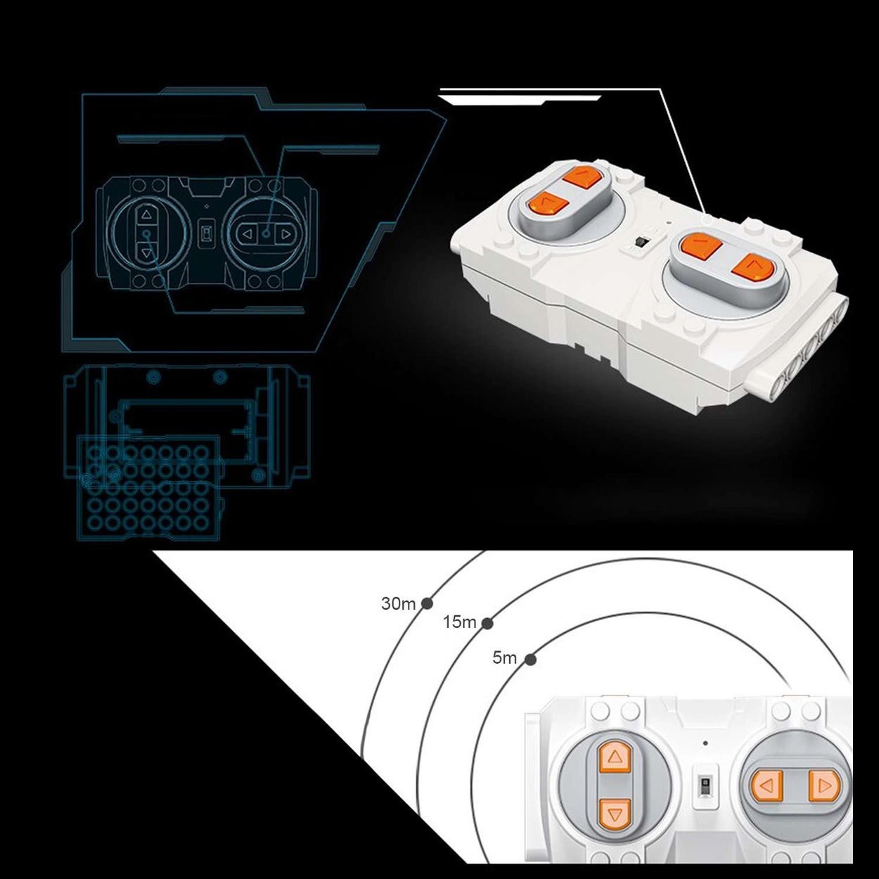 Klocki Technic Dźwig Gąsienicowy Żuraw Zdalnie Sterowany
