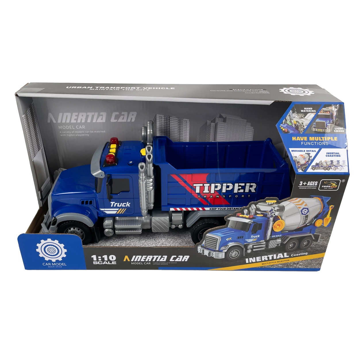 Duży Samochód Wywrotka z EFEKTAMI Dźwięki Światła Dym Ciężarówka Z NAPĘDEM