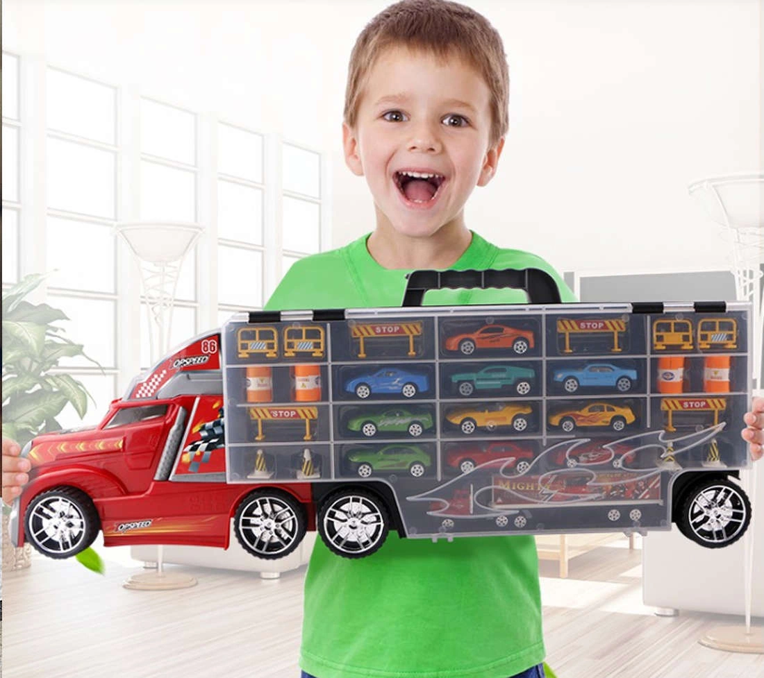 Ciężarówka Laweta Auta 10 RESORAKÓW + WYRZUTNIA